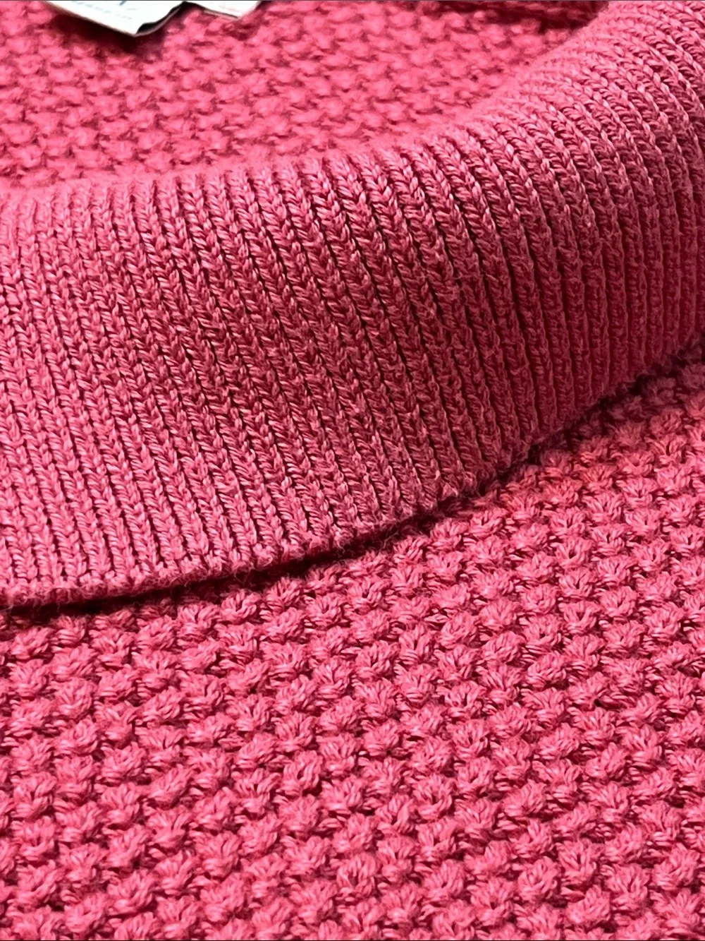 J. Crew Johnny Collar Polo Shirt Pink Knit Cotton Mesh Stitch Sweater Men’s XL